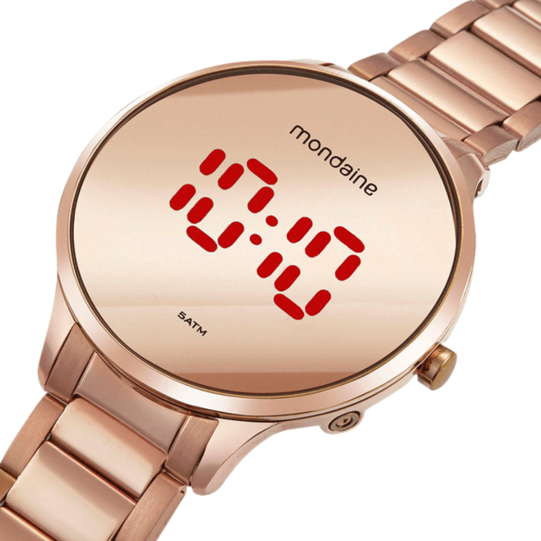 RELÓGIO MONDAINE ROSÉ DIG 32060LPMVRE2